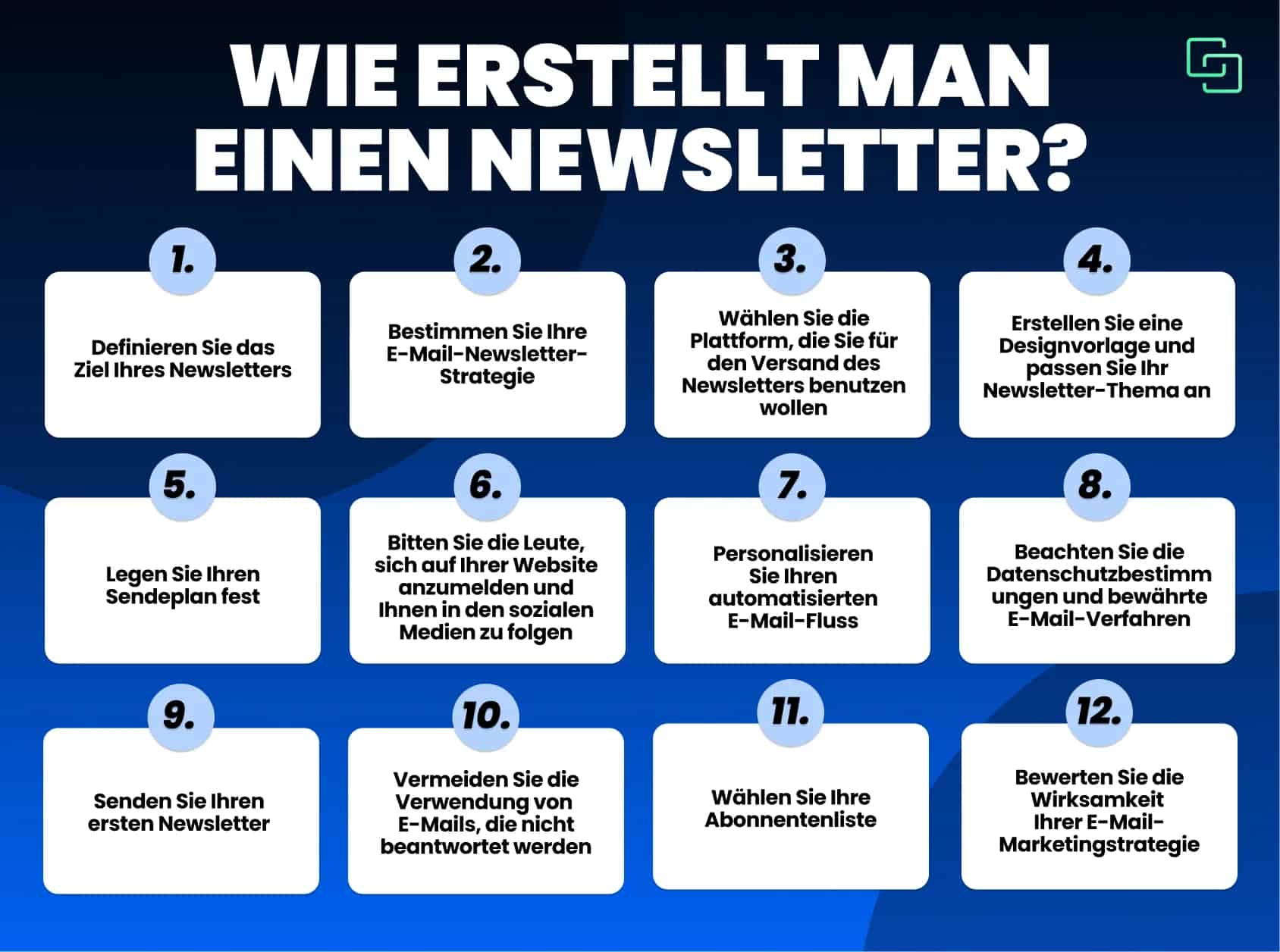 wie erstellt man einen newsletter