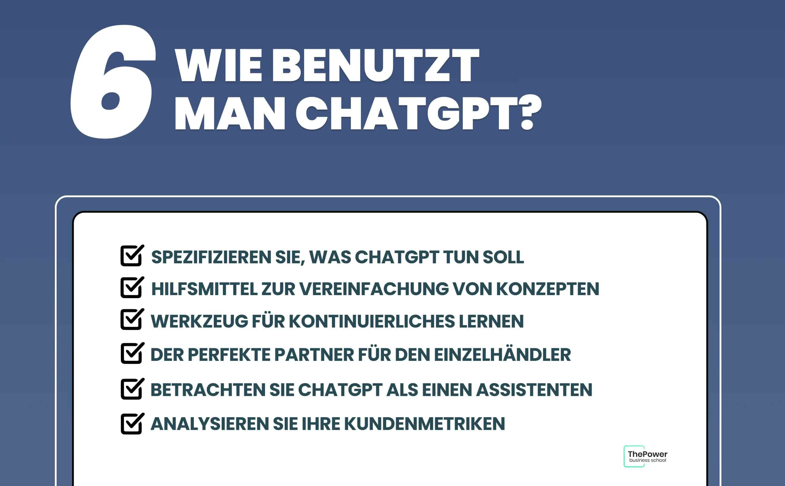 Wie benutzt man ChatGPT