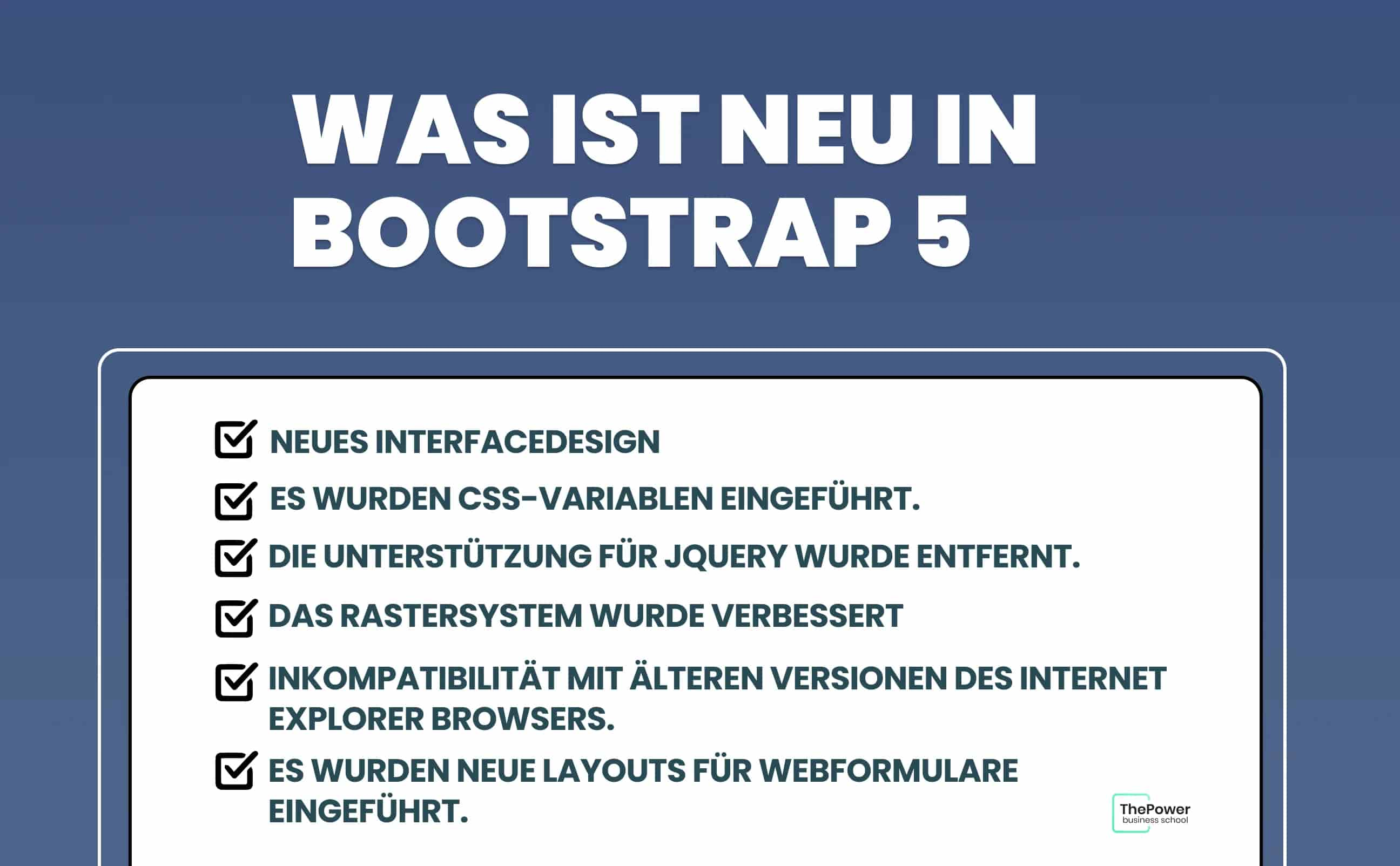 was ist neu in Bootstrap 5