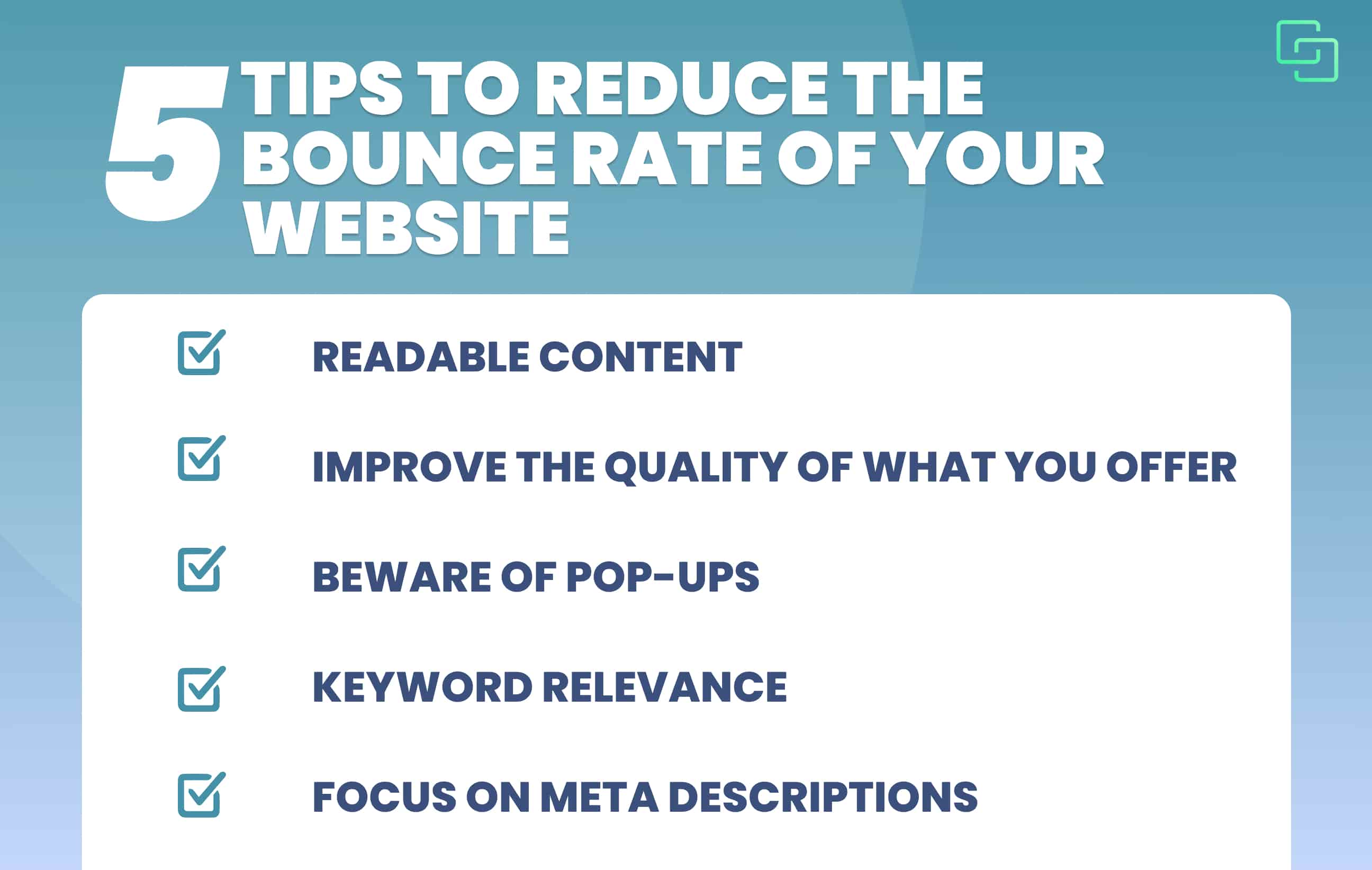 How to Reduce Bounce Rate and Keep Customers on Your Website
