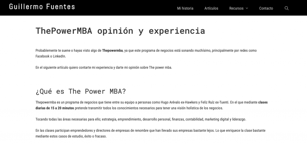Habla de nosotros